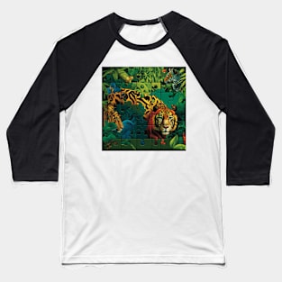 Jungle animals puzzle! Baseball T-Shirt